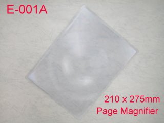 Flat, light and powerful magnifier (Fresnel Lens ) enhances enjoyments of reading. It is easy to insert into the phone index box or magazine[育勝企業有限公司]