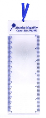 Wonderful bookmark with magnifier for daily usage. With ruler scale or client’s logo onto it as giveaway premium.