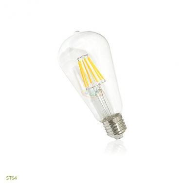 6W E27 LED愛迪生燈泡/LED鎢絲燈泡(Clear ST64)