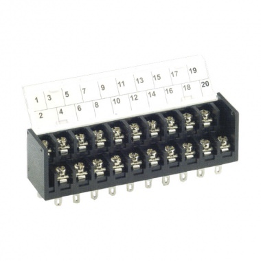 雙層接線端子台 CBP120 PCB端子台，15A 300VAC，使用線徑 22~14 AWG，腳距 7.62mm pitch，極數 2x2P~2x30P，附上蓋編號碼，接線簡單明瞭，台灣生產製造。