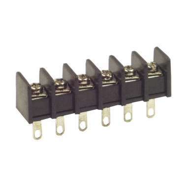 CBP30 Series Barrier Strip Terminal Blocks, 11mm pitch, 30A 300VAC, Accepts wire range 22~12 AWG, Cover Available, 2- to 29-Pole Single row.