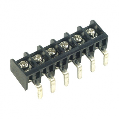 CBP80 Series Tri-Barrier Strip Terminal Blocks, 8.25mm pitch, 15A 300VAC, Accepts wire range 22~12 AWG, 2- to 32-Pole Single row PCB Terminal Strip.