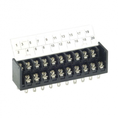 CBP120 Dual Level PCB Barrier Terminal Blocks, 7.62mm pitch, 15A 300VAC, Accepts wire range 22~14 AWG, Cover Available, 2x2P~2x30P Dual-Barrier.[宬碁科技開發有限公司]