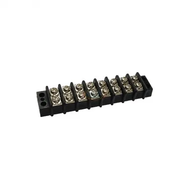 CB4-10A Double Row Barrier Strips, 9.5mm pitch, 10A 300VAC, Accepts Wire Range: 12~18 AWG, 2 to 28-Pole double row panel mount terminal blocks.