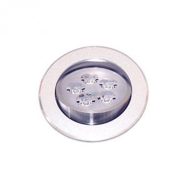 5W 3.5吋 LED投射崁燈(5珠)，9.5cm嵌入孔，崁入型LED投射燈，重點照明嵌燈，高亮度，鋁製外殼和散熱器散熱佳，延長LED壽命，光源均勻柔和，照射面積大，燈頭可調整角度。