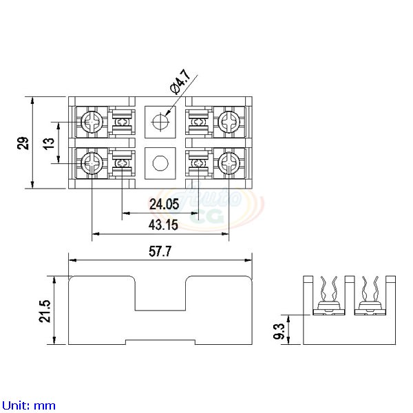 2 poles 10A Fuse Block | Fuse Holder