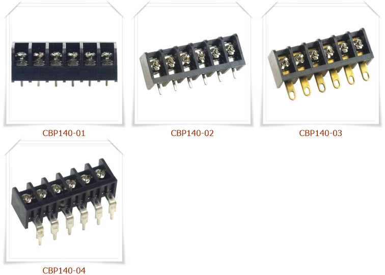 CBP140 後擋板柵欄式接線端子台_PCB端子台