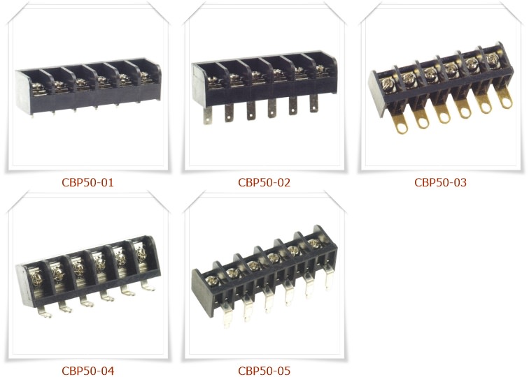 CBP50 後擋板柵欄式接線端子台_PCB端子台