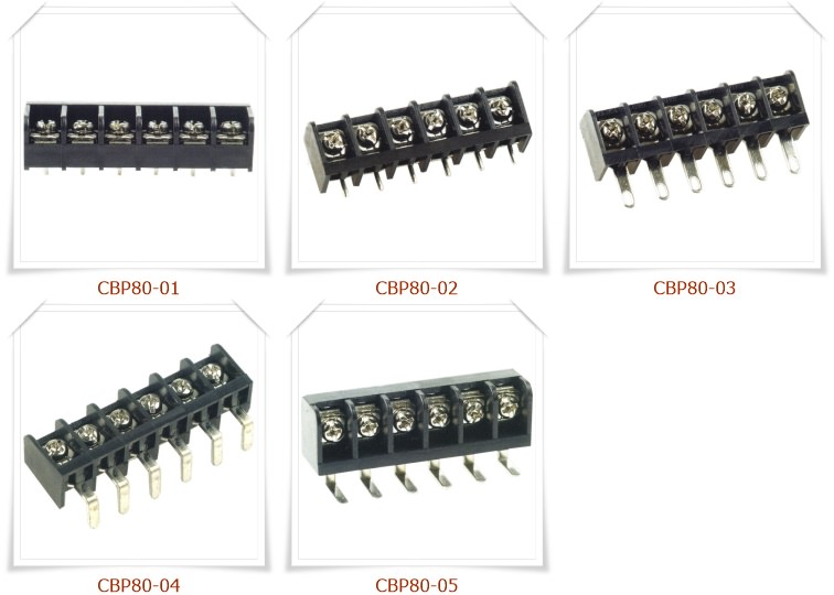 CBP80 Tri-Barrier Strip Terminal Blocks