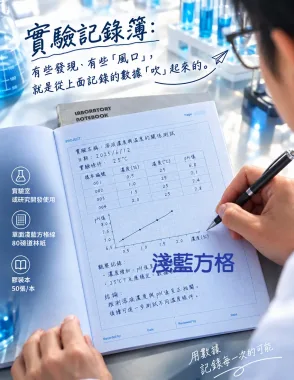 適用：實驗室或研究開發或計畫申請或專利申請，師生及相關研究人員於從事研究工作、實驗或發明、創作等過程及結果，研究紀錄簿為技術文件供工作傳承用之目的.....[泓冠有限公司2]