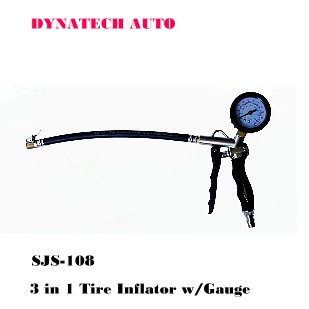 3 In 1 Tire Inflator with Gauge
