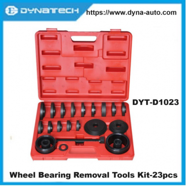Comprehensive kit of tools for the fast and effective removal and installation of wheel bearings 