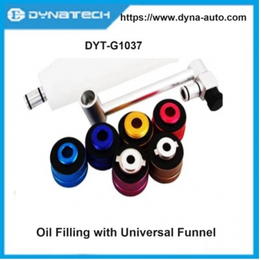 Auto Engine Oil Filling with Universal Funnel Aluminum Tool set