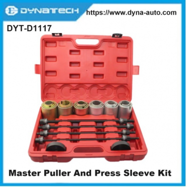 Upgrade your workshop with this 26-piece Master Puller and Press Sleeve Kit !