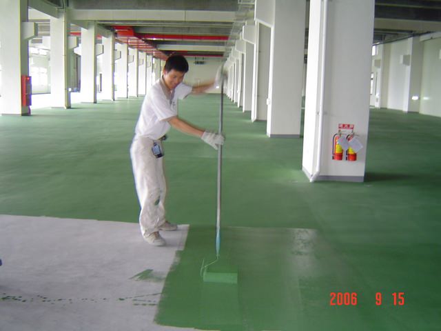 廠房地板地坪施工環氧樹脂塗料硬化耐磨地板地坪工程耐磨耗、耐重壓、不起塵、易整理