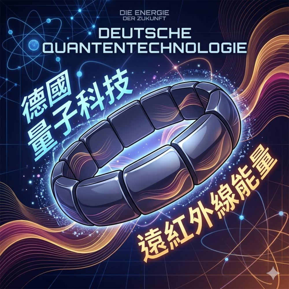 量子振頻+遠紅外線 量子振頻加上遠紅外線的能量 ,不用插電不用充電只要戴在身上即刻啓動高頻標量振波 ,再配合喝水使水份傳遞就可幫助氣血快速循環與增強代謝還可使身體氣血調整至平衡狀態