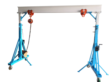 Adjustable Steel Gantry Crane Shop Lift , Easy to assemble and disassemble, Easy to handle and move![佳儀數控科技股份有限公司]