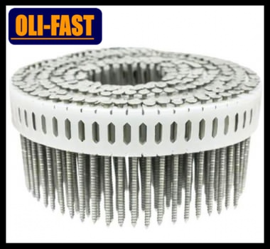 Plastic coil nail